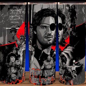 Escape from New York 80s Kurt Russell Movie Cup Mug Tumbler 20oz